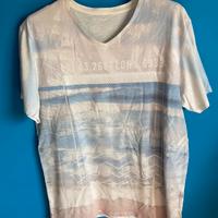 T - shirt uomo fantasia marina Kiabi, taglia M.