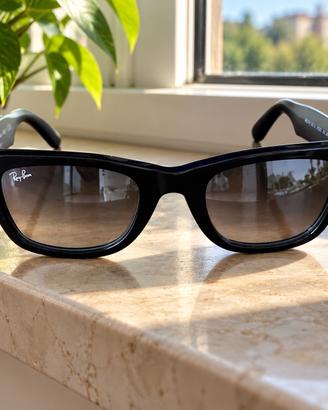 Ray-Ban Originali RB2140 Wayfarer Neri Nuovi Grey