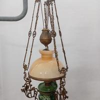 Lampadario a petrolio liberty a lanterna fine '800