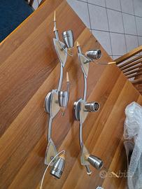 lampadario fa parete faretti