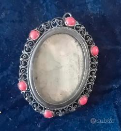 ciondolo - portafoto antico