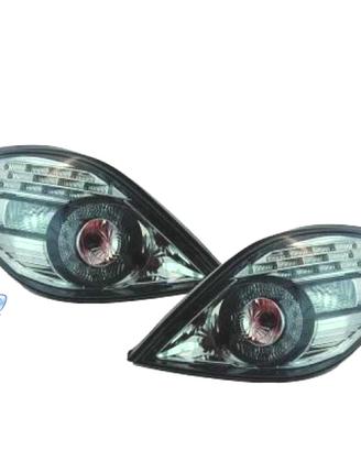 FANALI PEUGEOT 207 CC 06-12 LED FONDO CROMATO