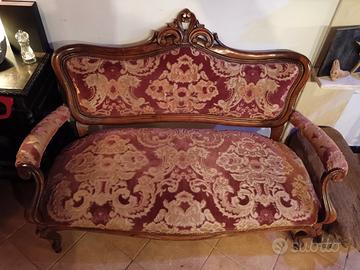 DIVANO D'EPOCA ANNI 30  DAMASCO