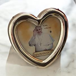Cuore Silver Papa Francesco
