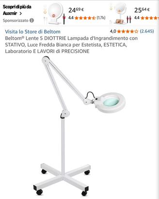 Lampada per estetista