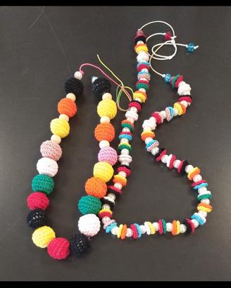 collane lavorate all uncinetto 