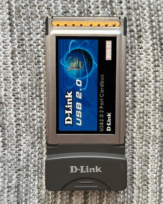 D-LINK DUB-C2 USB 2.0 2 Port Cardbus vintage