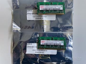 Due moduli RAM da 512 MB