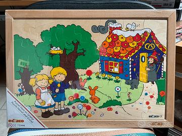 Puzzle legno Hansel e Gretel EDUCO 4-6 anni