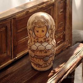 Matrioska russa artigianale 5 pezzi 