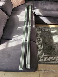 coppia di binario per tende a pannello 