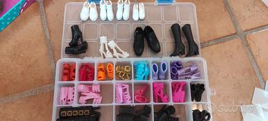 Lotto accessori scarpe Barbie