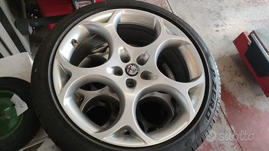 4 RUOTE ALFAROMEO STELVIO 21" ORIGINALI KIT COMPL