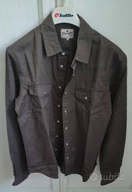 CAMICIA SLIM FIT UNISEX COLORE VERDE MILITARE
