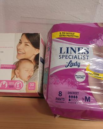 Coppette assorbilatte + pants ipoallergenici