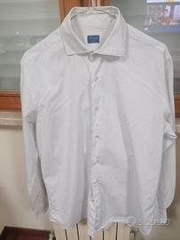 camicia bianca a righe tg 41xacus