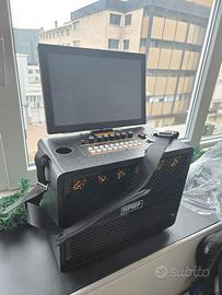Karaoke professionale, 2 microfoni, tablet 14"