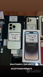 IPHONE 14 PRO 256 GB BIANCO batteria 100%