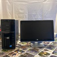 Pc Desktop HP  p6219 con schermo HP Win 10