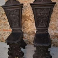 ANTICA COPPIA DI SCRANNI.