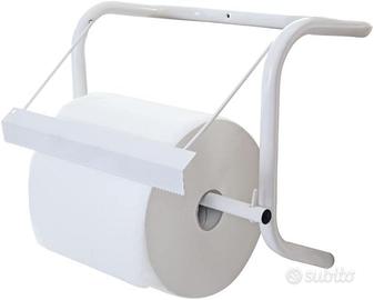 Porta Rotolo Industriale da Parete con tagliacarte