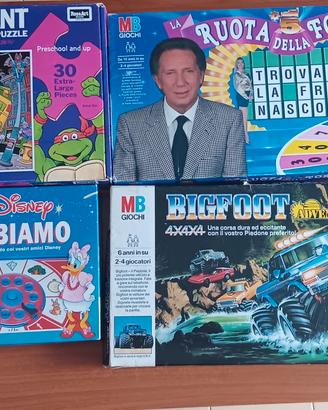 Giochi in scatola e puzzle vintage