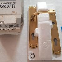 Maniglia ottone per porta e finestre con serratura