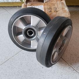 Ruote coppia Transpallet Gommate 180mm