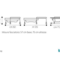 Fasciatoio Brevi, sopra vasca