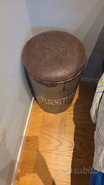 pouff contenitore vintage