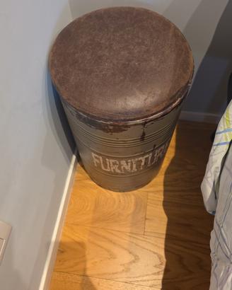 pouff contenitore vintage