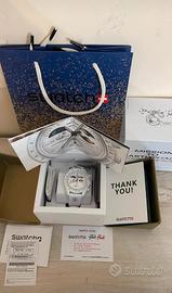 omega x swatch moonshine gold white