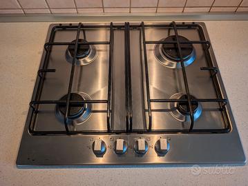 piano cottura a gas Electrolux 4 fuochi 60 cm inox