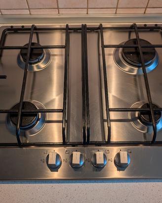 piano cottura a gas Electrolux 4 fuochi 60 cm inox