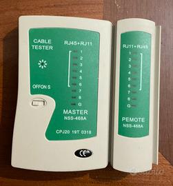 Tester per cavi telefonici e eternet RJ11,RJ45