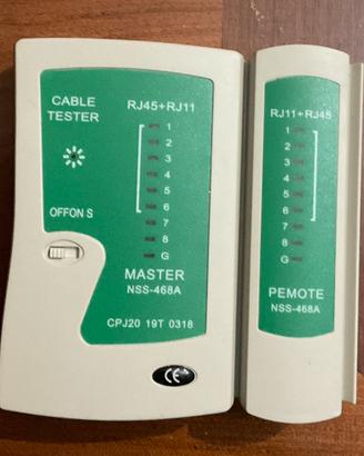 Tester per cavi telefonici e eternet RJ11,RJ45