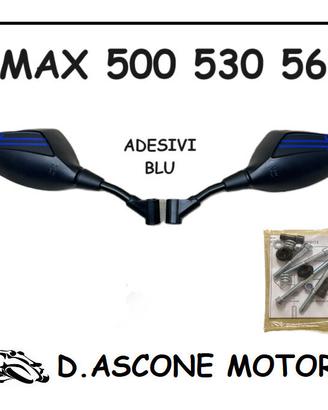 Specchietti a Manubrio Tmax 500 530 560 ADESISI BL