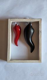 quadretto con corni scaramantici