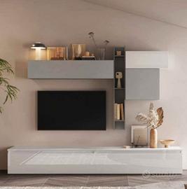 Mobili da appoggio completi di parete attrezzata 