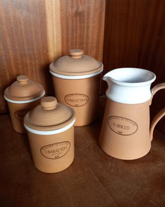 set barattoli vintage 