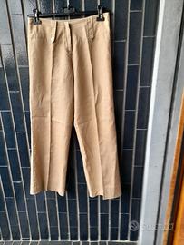 Pantaloni ampi lino