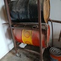 Carrello porta fusti n.2 con 4 ruote