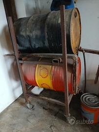 Carrello porta fusti n.2 con 4 ruote