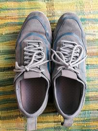 scarpe Sneakers Geox Uomo Grigie  e blu