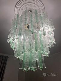 Lampadario in vetro di murano