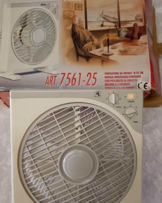 Ventilatore da  tavolo 25 cm, con timer