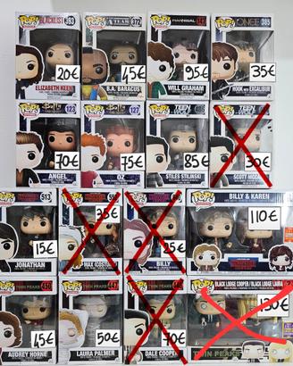 FUNKO POP! Twin Peaks, Buffy ecc