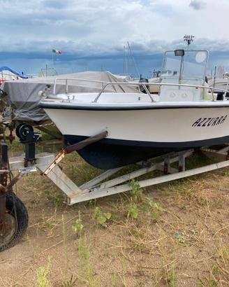 Barca a Motore 5mt con 2 fuoribordo Johnson