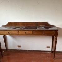 Consolle da ingresso/scrittoio in legno vintage