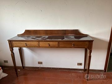 Consolle da ingresso/scrittoio in legno vintage